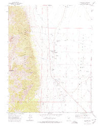 Carvers Nevada Historical topographic map, 1:24000 scale, 7.5 X 7.5 Minute, Year 1971