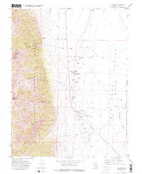 Carvers Nevada Historical topographic map, 1:24000 scale, 7.5 X 7.5 Minute, Year 1971