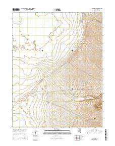 Carvers NE Nevada Current topographic map, 1:24000 scale, 7.5 X 7.5 Minute, Year 2014