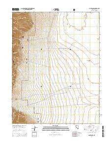 Carvers NW Nevada Current topographic map, 1:24000 scale, 7.5 X 7.5 Minute, Year 2014