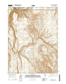 Catnip Canyon Nevada Current topographic map, 1:24000 scale, 7.5 X 7.5 Minute, Year 2015
