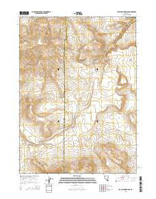 Catnip Mountain SE Nevada Current topographic map, 1:24000 scale, 7.5 X 7.5 Minute, Year 2015