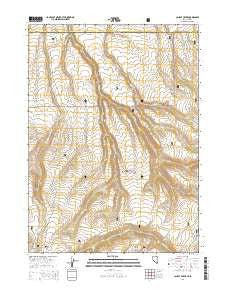 Caudle Creek Nevada Current topographic map, 1:24000 scale, 7.5 X 7.5 Minute, Year 2014