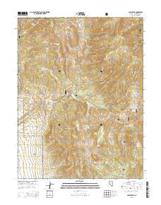 Cave Creek Nevada Current topographic map, 1:24000 scale, 7.5 X 7.5 Minute, Year 2014