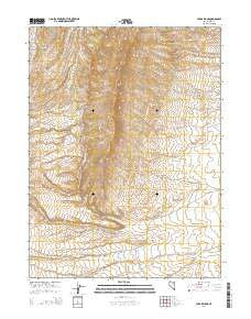 Cedar Ridge Nevada Current topographic map, 1:24000 scale, 7.5 X 7.5 Minute, Year 2014
