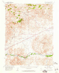 Churchill Butte Nevada Historical topographic map, 1:62500 scale, 15 X 15 Minute, Year 1957