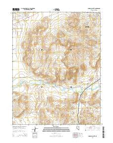 Churchill Butte Nevada Current topographic map, 1:24000 scale, 7.5 X 7.5 Minute, Year 2015