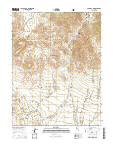 Cloverdale Ranch Nevada Current topographic map, 1:24000 scale, 7.5 X 7.5 Minute, Year 2014