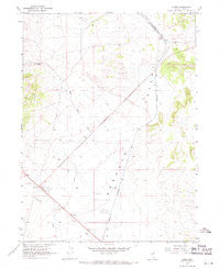 Cobre Nevada Historical topographic map, 1:24000 scale, 7.5 X 7.5 Minute, Year 1967