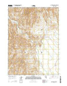 Cottonwood Peak Nevada Current topographic map, 1:24000 scale, 7.5 X 7.5 Minute, Year 2014