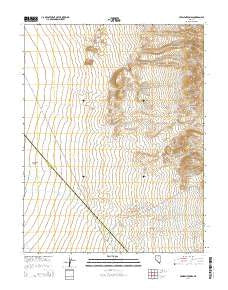 Crescent Dunes Nevada Current topographic map, 1:24000 scale, 7.5 X 7.5 Minute, Year 2014