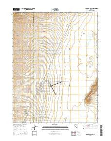 Crescent Valley Nevada Current topographic map, 1:24000 scale, 7.5 X 7.5 Minute, Year 2015