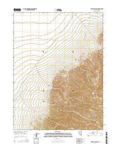 Crippen Canyon Nevada Current topographic map, 1:24000 scale, 7.5 X 7.5 Minute, Year 2014