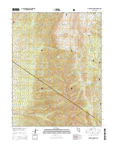 Currant Mountain Nevada Current topographic map, 1:24000 scale, 7.5 X 7.5 Minute, Year 2014