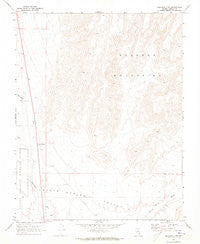 Delamar 3 SW Nevada Historical topographic map, 1:24000 scale, 7.5 X 7.5 Minute, Year 1969