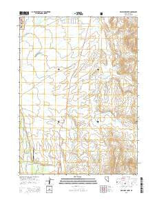 Delaware Creek Nevada Current topographic map, 1:24000 scale, 7.5 X 7.5 Minute, Year 2015