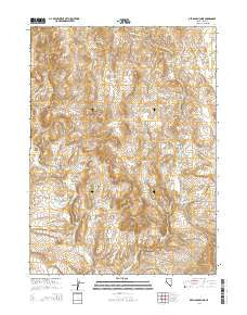 Devils Armchair Nevada Current topographic map, 1:24000 scale, 7.5 X 7.5 Minute, Year 2014