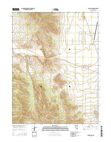 Devon Peak Nevada Current topographic map, 1:24000 scale, 7.5 X 7.5 Minute, Year 2014