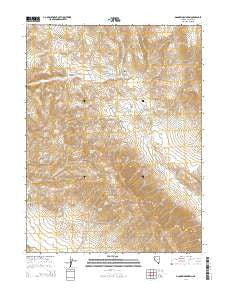 Dogskin Mountain Nevada Current topographic map, 1:24000 scale, 7.5 X 7.5 Minute, Year 2014