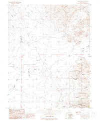 Downeyville Nevada Historical topographic map, 1:24000 scale, 7.5 X 7.5 Minute, Year 1988