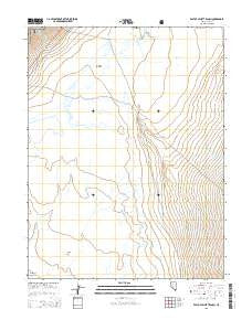 East of Millett Ranch Nevada Current topographic map, 1:24000 scale, 7.5 X 7.5 Minute, Year 2015