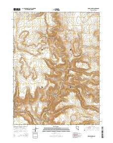 Eddies Garden Nevada Current topographic map, 1:24000 scale, 7.5 X 7.5 Minute, Year 2014