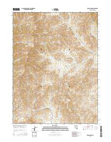 Ferris Creek Nevada Current topographic map, 1:24000 scale, 7.5 X 7.5 Minute, Year 2014