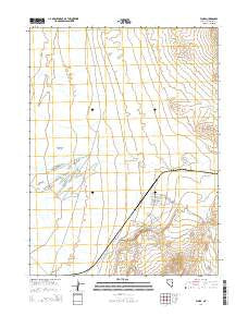 Floka Nevada Current topographic map, 1:24000 scale, 7.5 X 7.5 Minute, Year 2014