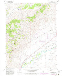 Flowery Peak Nevada Historical topographic map, 1:24000 scale, 7.5 X 7.5 Minute, Year 1967