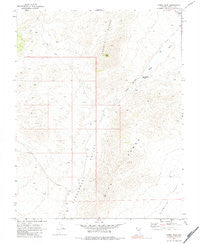 Fossil Peak Nevada Historical topographic map, 1:24000 scale, 7.5 X 7.5 Minute, Year 1970