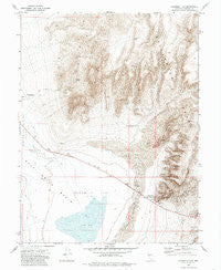 Fourmile Flat Nevada Historical topographic map, 1:24000 scale, 7.5 X 7.5 Minute, Year 1972