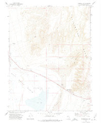 Fourmile Flat Nevada Historical topographic map, 1:24000 scale, 7.5 X 7.5 Minute, Year 1972