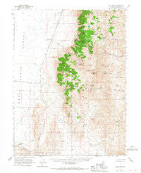 Fox Range Nevada Historical topographic map, 1:62500 scale, 15 X 15 Minute, Year 1965