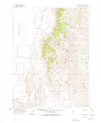 Fox Range Nevada Historical topographic map, 1:62500 scale, 15 X 15 Minute, Year 1965