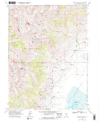 Franklin Lake NW Nevada Historical topographic map, 1:24000 scale, 7.5 X 7.5 Minute, Year 1969