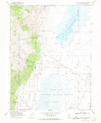 Franklin Lake SW Nevada Historical topographic map, 1:24000 scale, 7.5 X 7.5 Minute, Year 1968