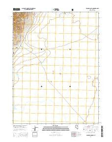 Franklin Lake NE Nevada Current topographic map, 1:24000 scale, 7.5 X 7.5 Minute, Year 2014