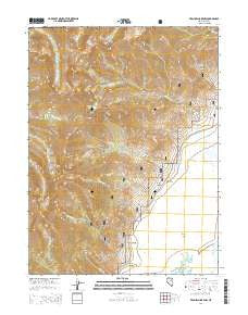 Franklin Lake NW Nevada Current topographic map, 1:24000 scale, 7.5 X 7.5 Minute, Year 2014