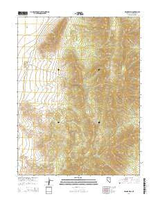 Franks Well Nevada Current topographic map, 1:24000 scale, 7.5 X 7.5 Minute, Year 2014