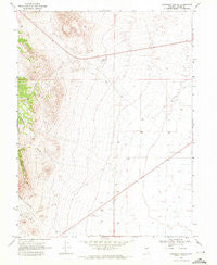 Gandolfo Canyon Nevada Historical topographic map, 1:24000 scale, 7.5 X 7.5 Minute, Year 1969