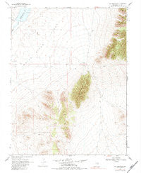 Gap Mountain Nevada Historical topographic map, 1:24000 scale, 7.5 X 7.5 Minute, Year 1969