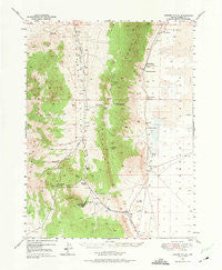 Garden Valley Nevada Historical topographic map, 1:62500 scale, 15 X 15 Minute, Year 1949