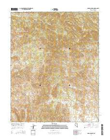 Garden Spring Nevada Current topographic map, 1:24000 scale, 7.5 X 7.5 Minute, Year 2014