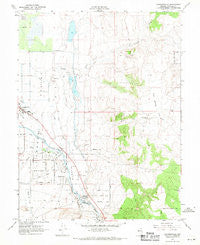 Gardnerville Nevada Historical topographic map, 1:24000 scale, 7.5 X 7.5 Minute, Year 1969