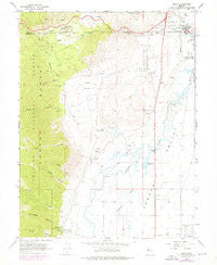 Genoa Nevada Historical topographic map, 1:24000 scale, 7.5 X 7.5 Minute, Year 1968