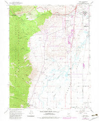 Genoa Nevada Historical topographic map, 1:24000 scale, 7.5 X 7.5 Minute, Year 1968
