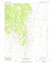 Georges Canyon Rim Nevada Historical topographic map, 1:24000 scale, 7.5 X 7.5 Minute, Year 1971