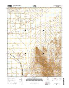 Gillis Canyon NW Nevada Current topographic map, 1:24000 scale, 7.5 X 7.5 Minute, Year 2014