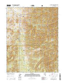 Goat Ranch Springs Nevada Current topographic map, 1:24000 scale, 7.5 X 7.5 Minute, Year 2014