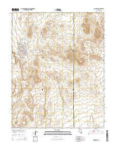 Goldfield Nevada Current topographic map, 1:24000 scale, 7.5 X 7.5 Minute, Year 2014
